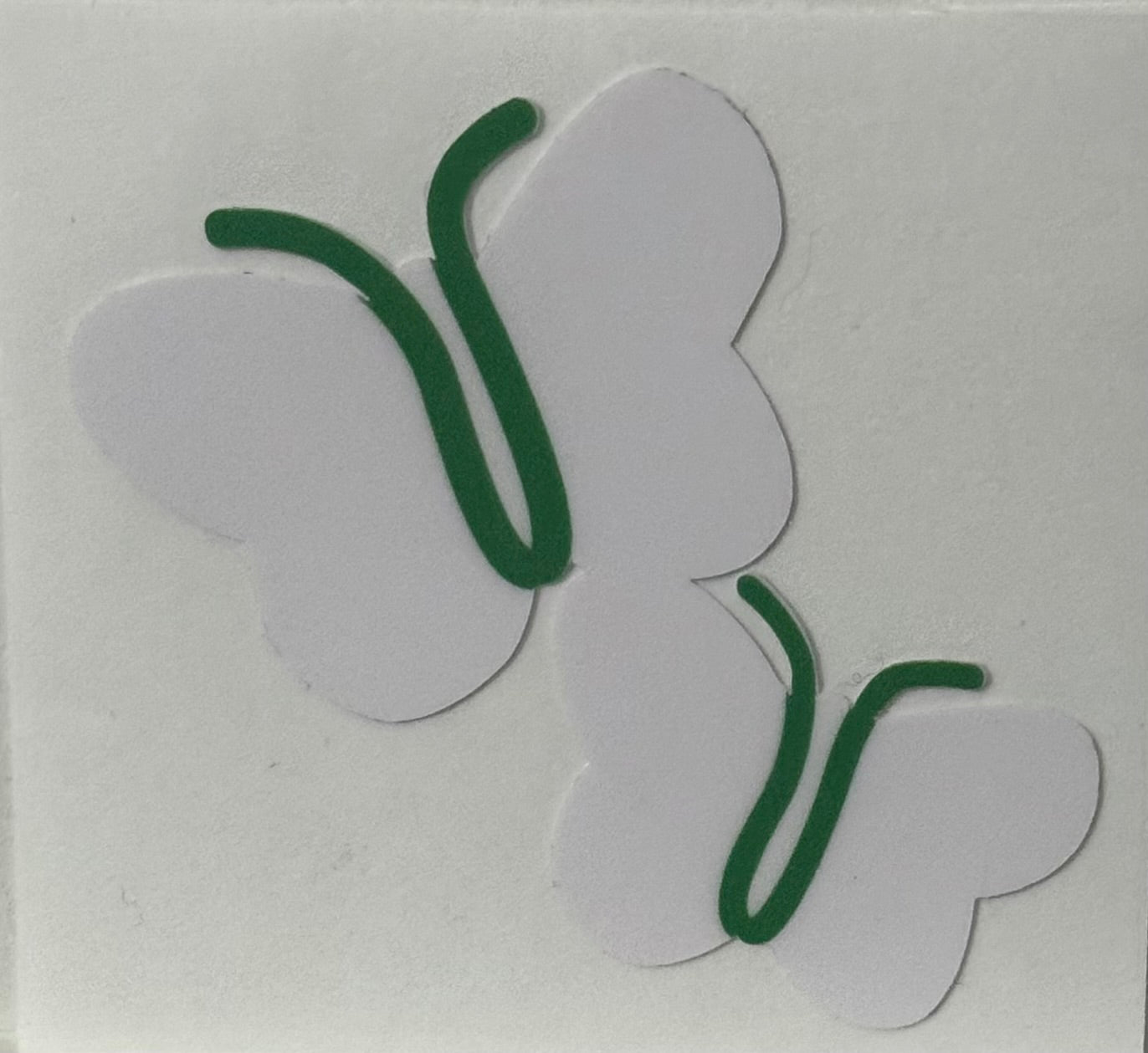 The Green Butterfly Logo Sticker